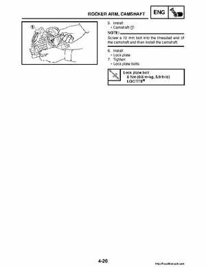 2008 Yamaha Raptor 250SE / 250SE2 Factory Service Manual, Page 135