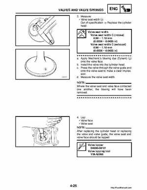 2008 Yamaha Raptor 250SE / 250SE2 Factory Service Manual, Page 141