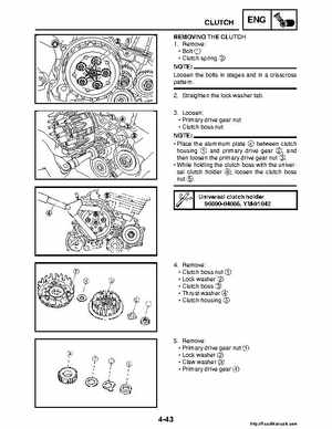 2008 Yamaha Raptor 250SE / 250SE2 Factory Service Manual, Page 158