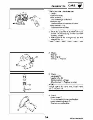 2008 Yamaha Raptor 250SE / 250SE2 Factory Service Manual, Page 201