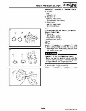 2008 Yamaha Raptor 250SE / 250SE2 Factory Service Manual, Page 238