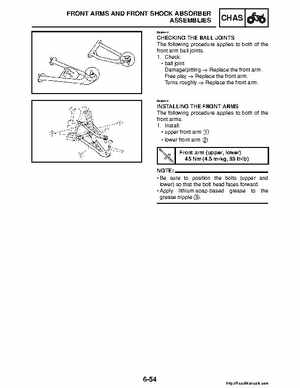 2008 Yamaha Raptor 250SE / 250SE2 Factory Service Manual, Page 258