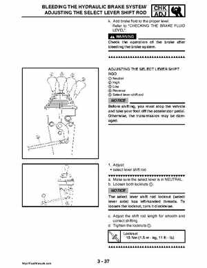 2008 Yamaha Rhino YXR70FX Factory Service Manual, Page 120
