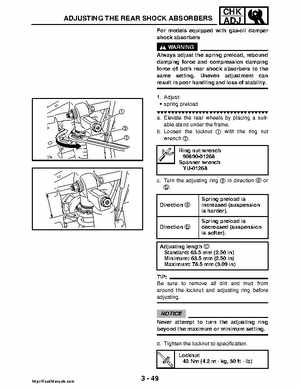 2008 Yamaha Rhino YXR70FX Factory Service Manual, Page 132