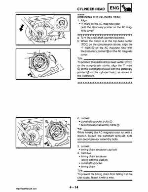 2008 Yamaha Rhino YXR70FX Factory Service Manual, Page 163