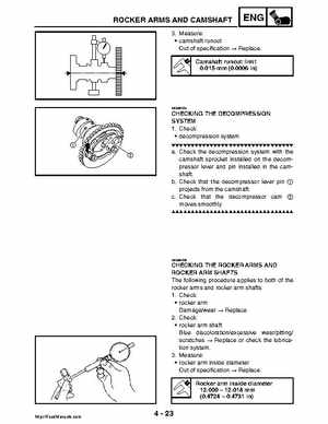 2008 Yamaha Rhino YXR70FX Factory Service Manual, Page 172