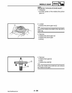 2008 Yamaha Rhino YXR70FX Factory Service Manual, Page 243