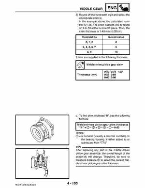 2008 Yamaha Rhino YXR70FX Factory Service Manual, Page 249