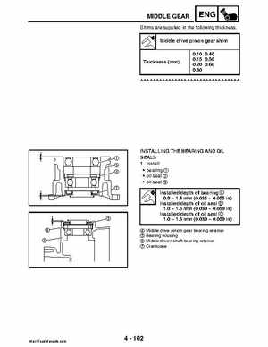 2008 Yamaha Rhino YXR70FX Factory Service Manual, Page 251