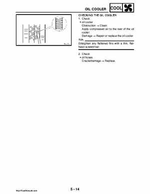 2008 Yamaha Rhino YXR70FX Factory Service Manual, Page 269