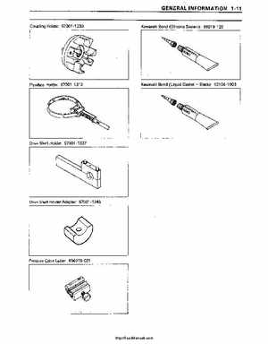 1991+ Kawasaki 650 SC Factory Service Manual, Page 17