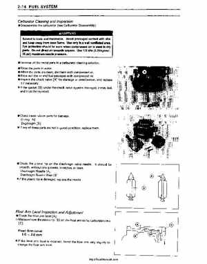 1991+ Kawasaki 650 SC Factory Service Manual, Page 34