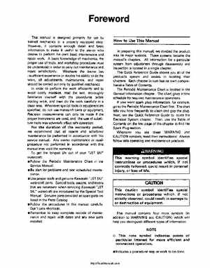 1992-1995 Kawasaki 750SX Service Manual, Page 6