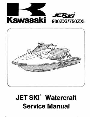 1995-1997 Kawasaki 750ZXi-900ZXi Jet Ski Repair Manual., Page 1