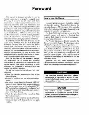 1995-1997 Kawasaki 750ZXi-900ZXi Jet Ski Repair Manual., Page 5