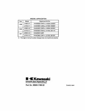 1995-1997 Kawasaki 750ZXi-900ZXi Jet Ski Repair Manual., Page 232