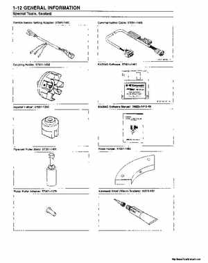 2000-2001 Kawasaki 1100 STX D.I. Jet Ski Factory Service Manual., Page 18