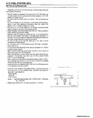 2000-2001 Kawasaki 1100 STX D.I. Jet Ski Factory Service Manual., Page 52