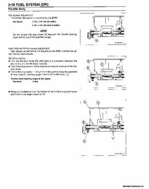 2000-2001 Kawasaki 1100 STX D.I. Jet Ski Factory Service Manual., Page 58