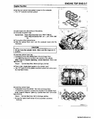 2000-2001 Kawasaki 1100 STX D.I. Jet Ski Factory Service Manual., Page 134