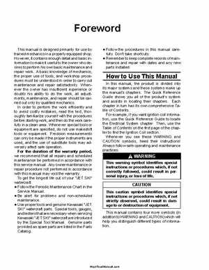 2002-2003 Kawasaki JetSki 1200 STX-R Factory Service Manual, Page 5