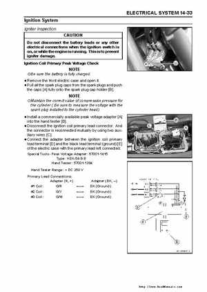 2003-2005 Kawasaki JetSki Ultra-150 Factory Service Manual, Page 234