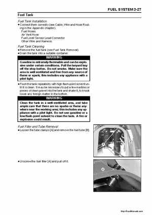 2003-2005 Kawasaki Ultra-150 Jet Ski Factory Service Manual., Page 76