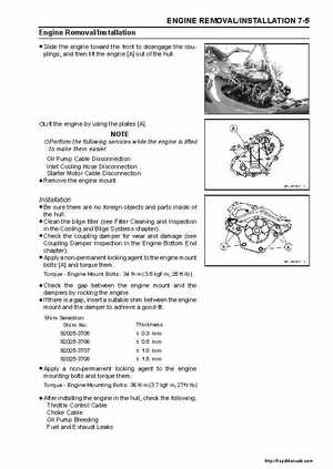 2003-2005 Kawasaki Ultra-150 Jet Ski Factory Service Manual., Page 114