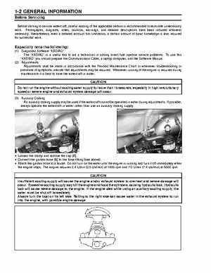 2003 Kawasaki 1100 STX D.I. Jet Ski Factory Service Manual, Page 9