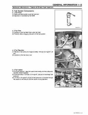 2003 Kawasaki 1100 STX D.I. Jet Ski Factory Service Manual, Page 20