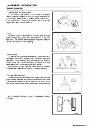2004-2005 Kawasaki STX-15F Jet Ski Factory Service Manual., Page 14