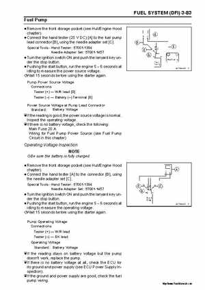 2005 Kawasaki STx-12F Jet Ski Factory Service Manual., Page 131