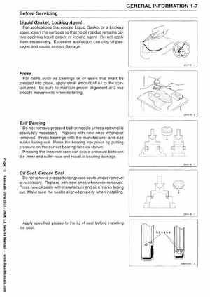2007-2010 Kawasaki Ultra 250X/260X/260LX PWC Factory Service Manual, Page 13