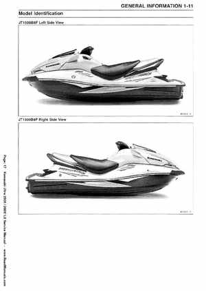 2007-2010 Kawasaki Ultra 250X/260X/260LX PWC Factory Service Manual, Page 17