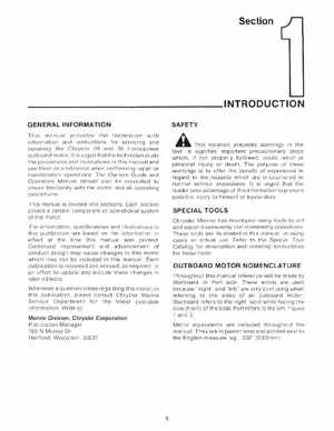 Chrysler 20 and 30 HP Outboard Motors Service Manual OB 3435, Page 6