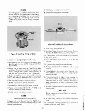 Chrysler 70, 75 and 85 HP Outboard Motors Service Manual OB 3438, Page 184