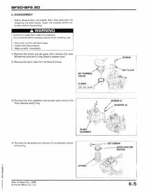 2001-2014 Honda BF/BFP8D, BF/BFP9.9D Outboards Shop Manual, Page 105