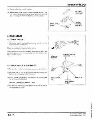 2001-2014 Honda BF/BFP8D, BF/BFP9.9D Outboards Shop Manual, Page 248