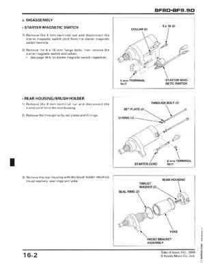 2001-2014 Honda BF/BFP8D, BF/BFP9.9D Outboards Shop Manual, Page 258