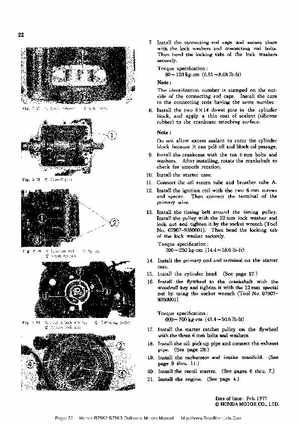 Honda B75K2-B75K3 Outboard Motors Manual., Page 22