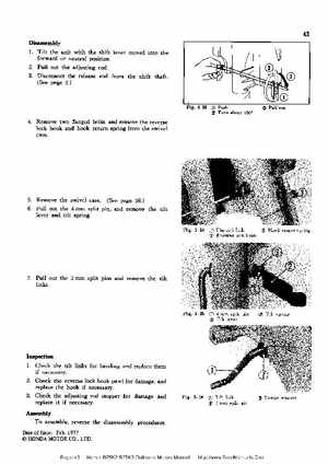 Honda B75K2-B75K3 Outboard Motors Manual., Page 43