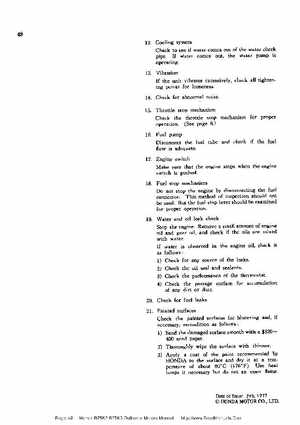 Honda B75K2-B75K3 Outboard Motors Manual., Page 48