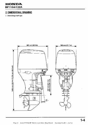 Honda BF115A, BF130A Outboard Motors Shop Manual., Page 6