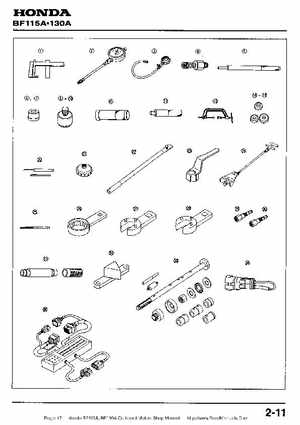 Honda BF115A, BF130A Outboard Motors Shop Manual., Page 17