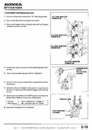 Honda BF115A, BF130A Outboard Motors Shop Manual., Page 21