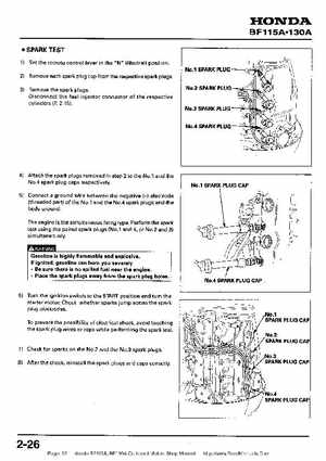 Honda BF115A, BF130A Outboard Motors Shop Manual., Page 32
