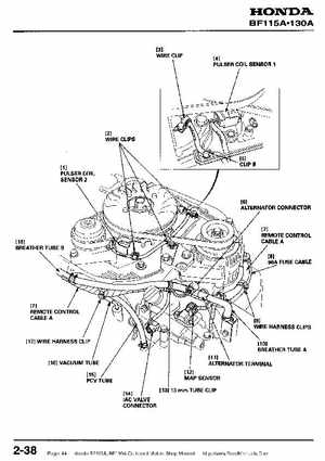 Honda BF115A, BF130A Outboard Motors Shop Manual., Page 44
