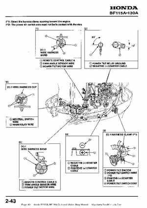 Honda BF115A, BF130A Outboard Motors Shop Manual., Page 49