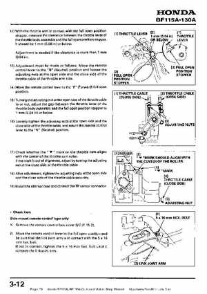 Honda BF115A, BF130A Outboard Motors Shop Manual., Page 70