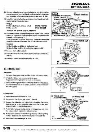 Honda BF115A, BF130A Outboard Motors Shop Manual., Page 77